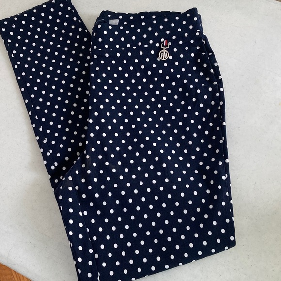Tommy Hilfiger Pants - NWOT Tommy Hilfiger Dark Blue Polka Dot Stretch Leggings